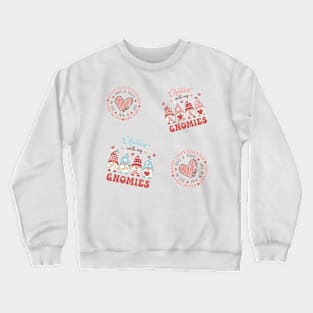 Retro Cute Valentine Stickers Pack Crewneck Sweatshirt